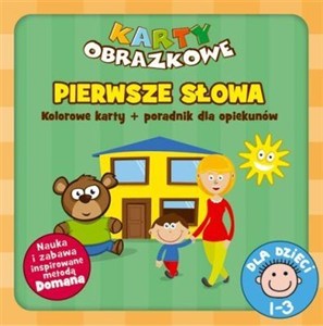Obrazek Karty obrazkowe Pierwsze słowa Kolorowe karty + poradnik dla opiekunów