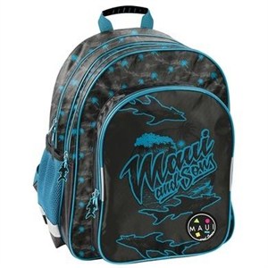 Obrazek Plecak szkolny Maui and Sons czarno-niebieski