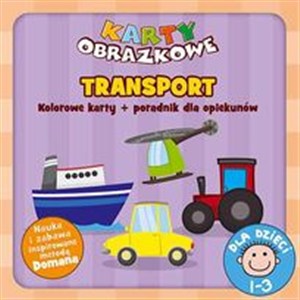 Obrazek Karty obrazkowe Transport Kolorowe karty + poradnik dla opiekunów