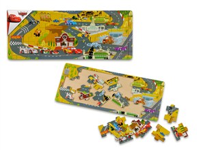 Obrazek Układanka drewniana Auta 21 elementów