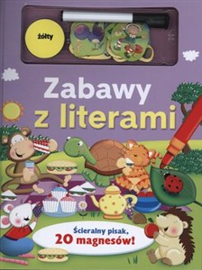 Obrazek Zabawy z literami Ścieralny pisak 20 magnesów