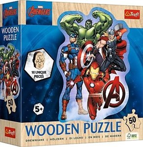 Picture of Puzzle drewniane 50 Przygody Avengers