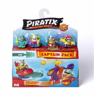 Obrazek Piratix Shark Treasure Captain Pack 1szt.mix