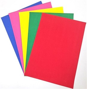 Picture of Papier flokowany A4 5 arkuszy wycinanki