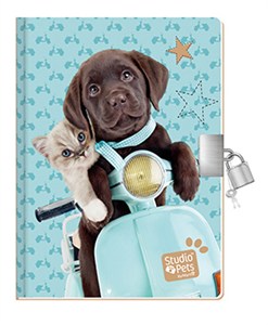 Obrazek Pachnący pamiętnik z kłódką Studio Pets