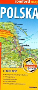 Obrazek Polska laminowana mapa samochodowo-administracyjna 1:800 000