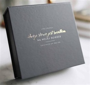 Picture of Pudełko Obietnice na 365 dni szary