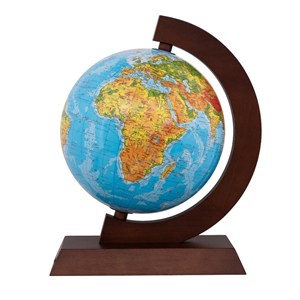 Picture of Globus fizyczny drewniana opr. 25cm w.słowacka