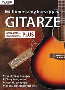 Obrazek Multimedialny kurs gry na gitarze wersja rozszerzona PLUS