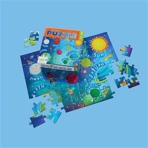 Obrazek Holograficzne puzzle 60 el. Przestrzeń kosmiczna