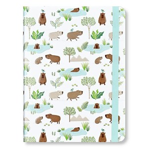 Picture of Notatnik Midi Kapibara Peter Pauper Press Zadruk w linie, twarda oprawa, 160 stron