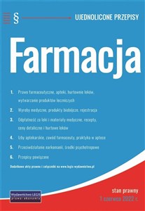 Obrazek Farmacja - ujednolicone przepisy