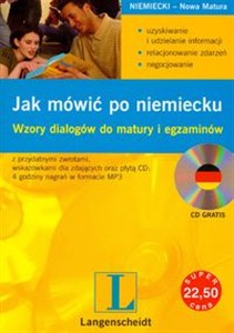 Obrazek Jak mówić po niemiecku + CD Wzory dialogów do matury i egzaminów