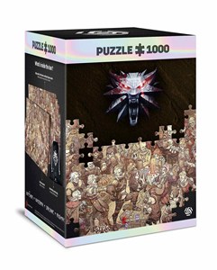 Obrazek Puzzle 1000 Premium The Witcher Wiedźmin Birthday
