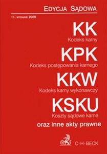 Picture of Kodeks karny Kodeks postępowania karnego Kodeks karny wykonawczy  Koszty sądowe karne oraz inne akty prawne