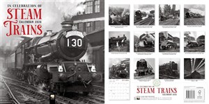 Obrazek Kalendarz 2026 ścienny kwadrat Parowozy