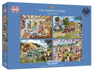 Obrazek Puzzle 4x500 Rolnik G3