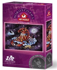 Obrazek Puzzle 100 Znaki zodiaku - Skorpion