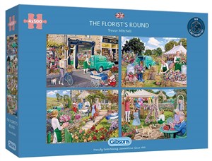 Obrazek Puzzle 4x500 Florystyka G3