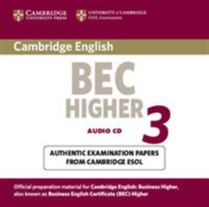 Picture of Cambridge BEC Higher 3 Audio CD