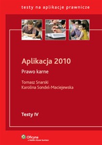 Obrazek Aplikacja 2010 Prawo karne Testy IV