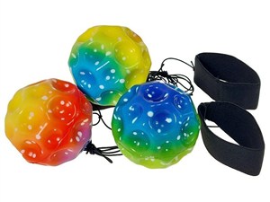 Obrazek Piłeczka na gumce z rzepem MIX