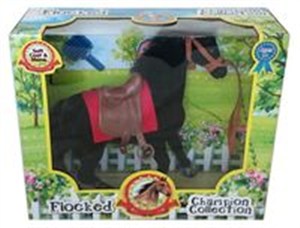 Obrazek Koń w stajni Champion Collection czarny