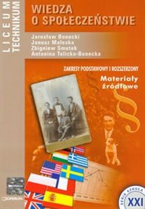 Obrazek Wiedza o społeczeństwie LO TECHNIKUM Zakres podstawowy i rozszerzony  Materiały żródłowe