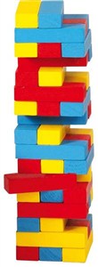 Obrazek Wieża Jenga mała kolorowa