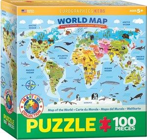 Picture of Puzzle 100 Mapa Świata (XXL)