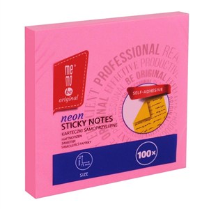 Picture of Bloczek samoprzylepny 75x75mm 100K neon MemoBe