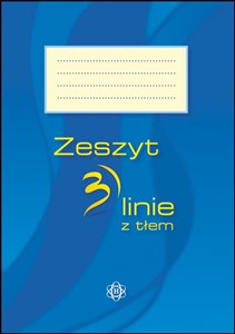 Obrazek Zeszyt 3 linie z tłem
