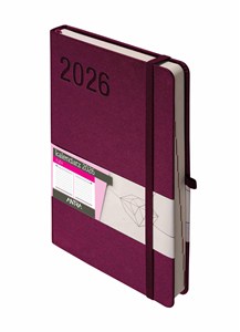 Picture of Kalendarz 2026 Rubi A5 DNS bordowy