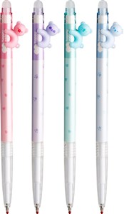 Picture of Paczka Długopis wymazywalny Pastel Bears 0.5mm niebieski 12 szt. mix Happy Color