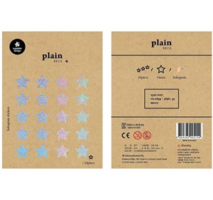 Obrazek Naklejki Gwiazdy holo 14mm wypukłe Suatelier