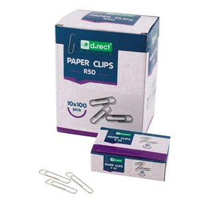 Obrazek Spinacze metalowe okrągłe 50mm a'100 D.RECT