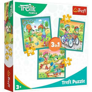 Picture of Puzzle 3w1 Poznaj Trefliki 34872