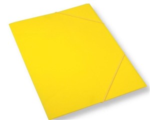 Obrazek Teczka A4 z gumką żółta