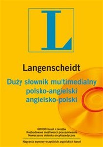 Obrazek Duży słownik multimedialny polsko-angielski ; angielsko-polski (Płyta CD)