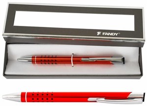 Obrazek Długopis Veno rubber B pomarańczowy