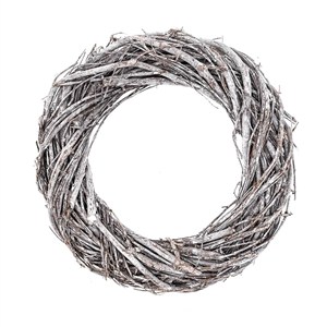 Obrazek Wianek z gałązek bielony 20cm