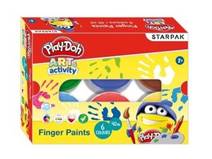 Obrazek Farby do malowania palcami 6 kolorów