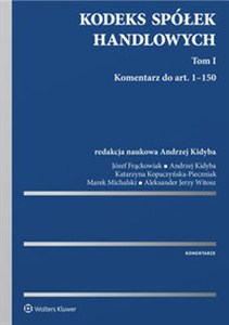 Obrazek Kodeks spółek handlowych Komentarz Tom 1