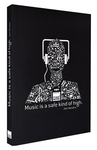 Obrazek Notatnik ozdobny A5/160K stron gładki Music