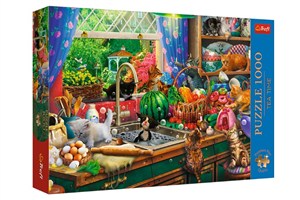 Obrazek Puzzle 1000 Tea Time Kociaki rozrabiaki