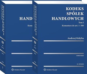 Obrazek Kodeks spółek handlowych Komentarz Tom 1-2