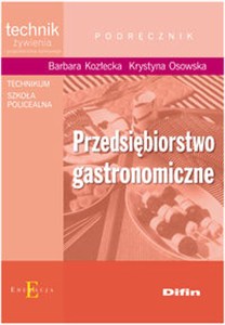 Picture of Przedsiębiorstwo gastronomiczne podręcznik Technikum, szkoła policealna