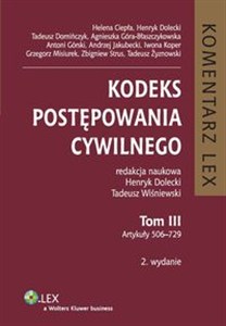 Obrazek Kodeks postępowania cywilnego Tom 3