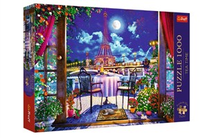 Obrazek Puzzle 1000 Premium Plus Quality Tea Time: Paryż w blasku księżyca