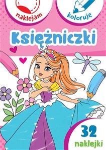 Obrazek Księżniczki. Naklejam i koloruję